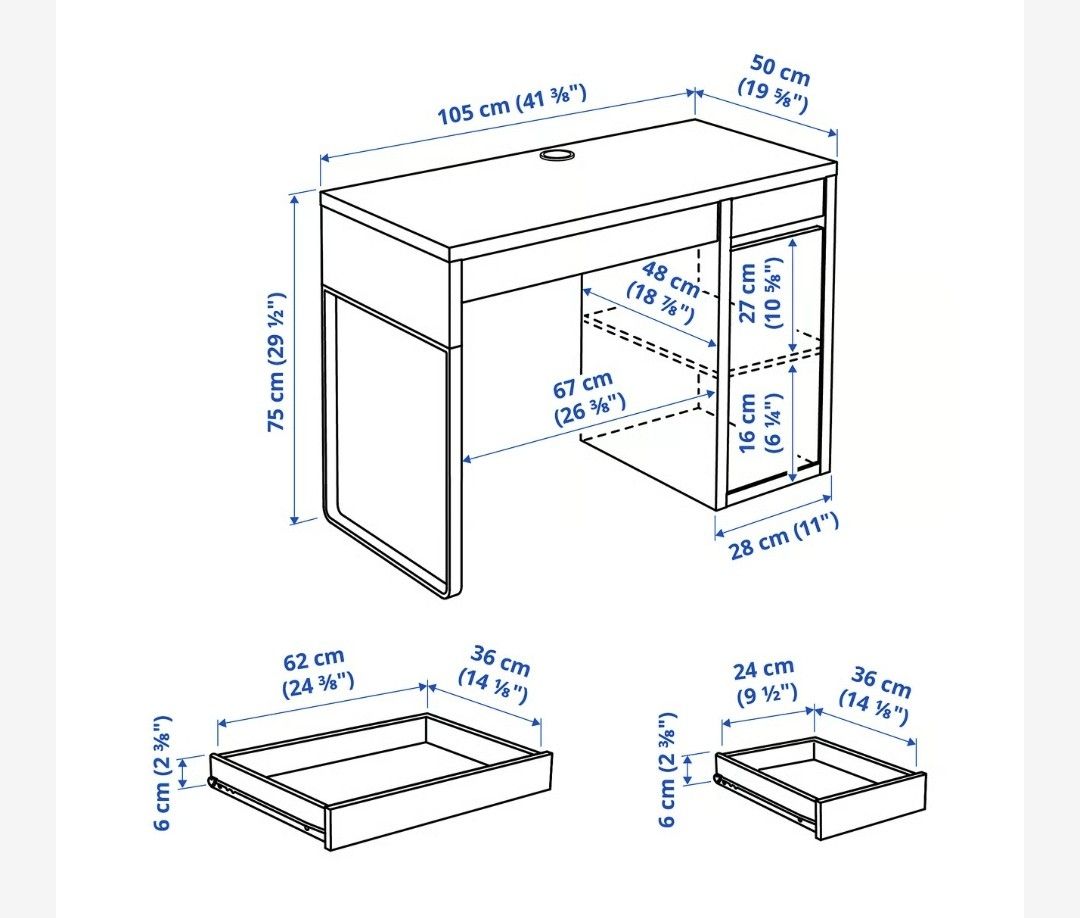Ikea Schreibtische: Schreibtisch Micke von Ikea – Gebraucht aus Langenthal von Lari2107 1