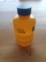 Flasche Think Tank Brain Gain gelb mit Deckel