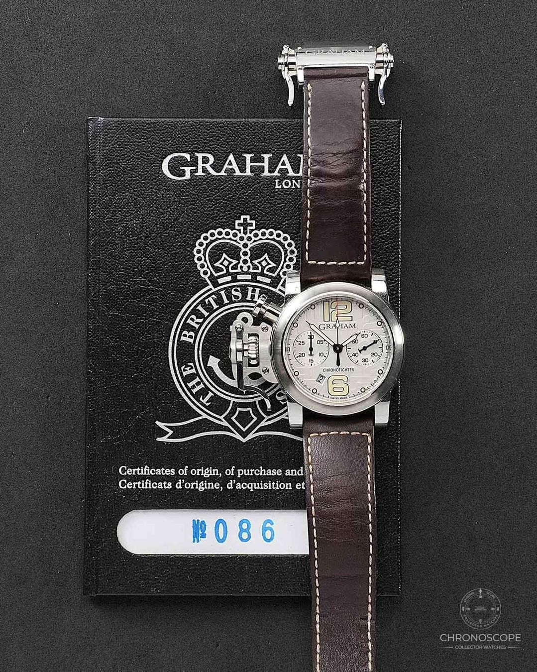 Graham Orologi: Graham Chronofighter Chronograph R.A.C Reference 2CRBS – Usato da Luzern venduto da ChronoScope6004 4