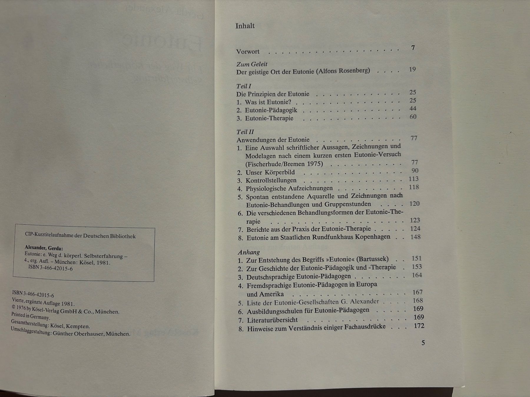 Bücher: Buch Eutonie Gerda Alexander Deutsch – Neu (gemäss Beschreibung) aus Meggen von BookRevivals 4
