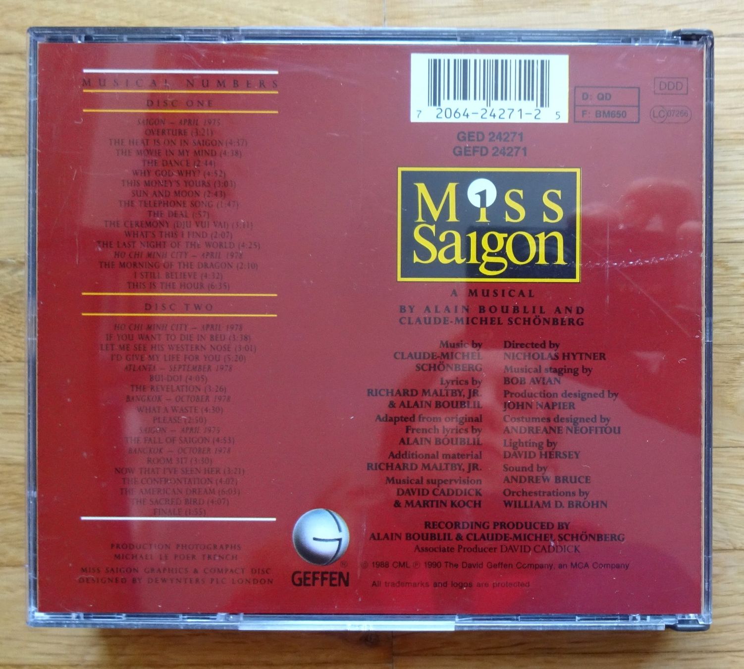 CD: Miss Saigon, Musical, 2 CD's – Usato da St.Gallen venduto da Paddington11 9