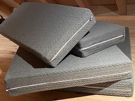 2 hochwertige "BICO" Palletten-Kissen-Set (4-teilig)
