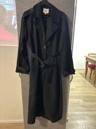 Trenchcoat Only Grösse L Neu schwarz lang 