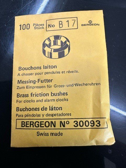 Bergeon Tutti gli attrezzi: BERGEON MESSING FUTTER ORIGINALVERPACKT – Nuovo e nell'imballaggio originale da Ostermundigen venduto da wini63