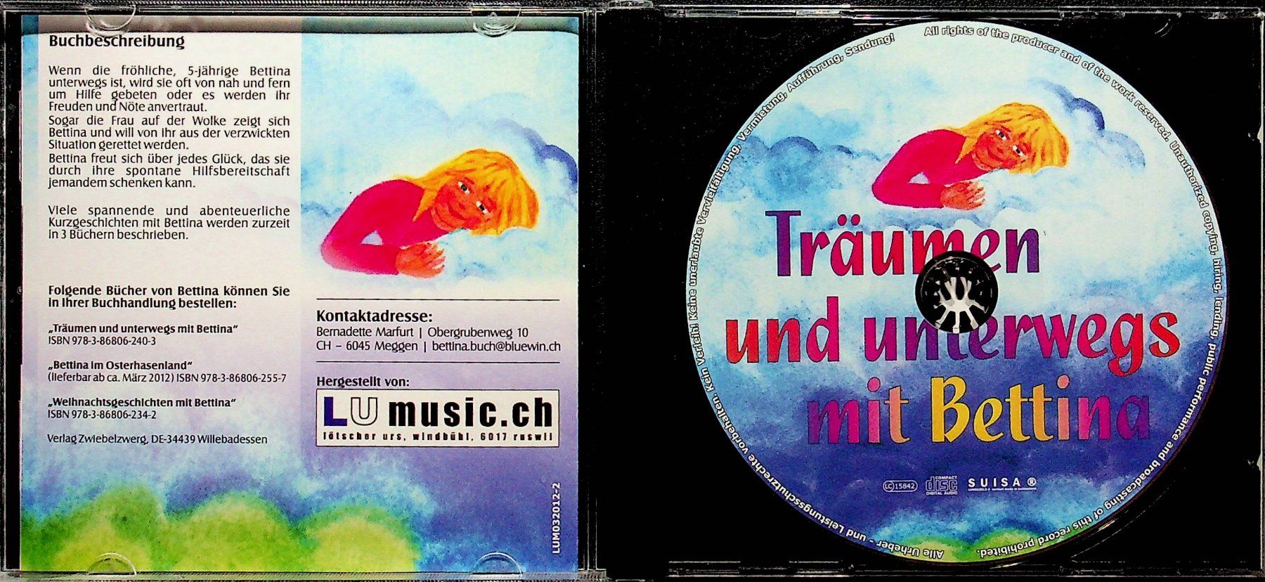 CDs: CD Träumen und unterwegs mit Bettina – Gebraucht aus Reitnau von Zaomir 2