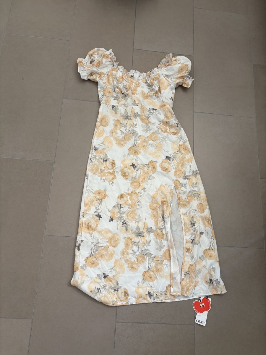 Vestiti: Kleid geblümt gelb S – Nuovo e nell'imballaggio originale da Zürich venduto da BKana