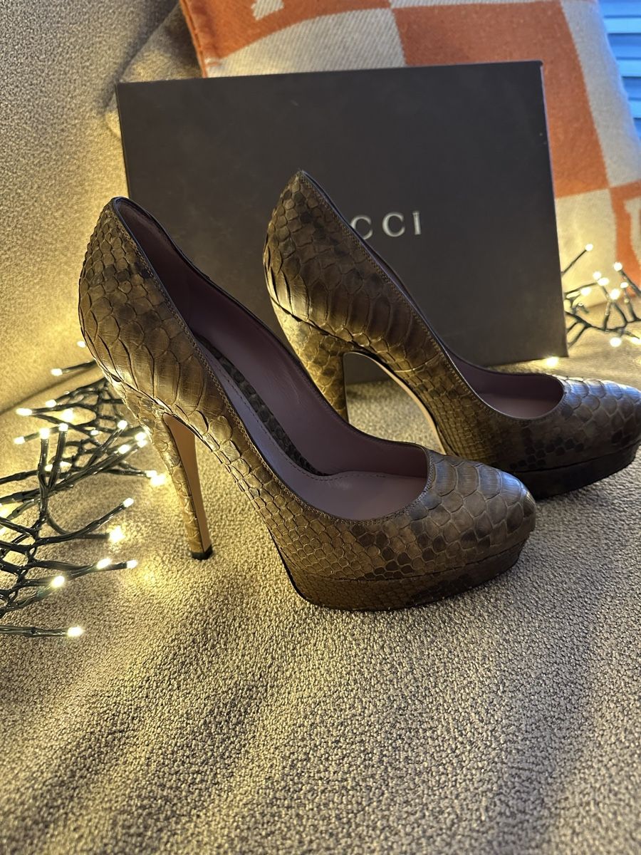 Gucci Damenschuhe: Gucci High Heels aus echtem Python-leder – Neu und originalverpackt aus Adlikon b.Regensdf von E.Prov 8