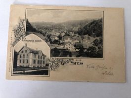 Ansichtskarte Schule Boden Gruss aus Steg 1906