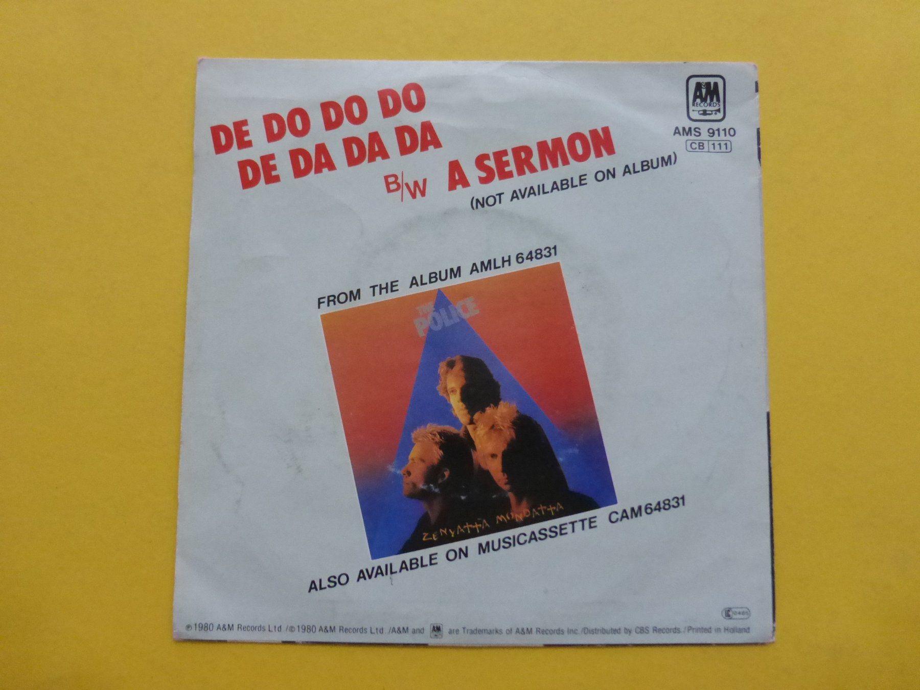 Dischi in vinile: The Police – De Do Do Do De Da Da Da – Usato da Zürich venduto da Swiss57 1