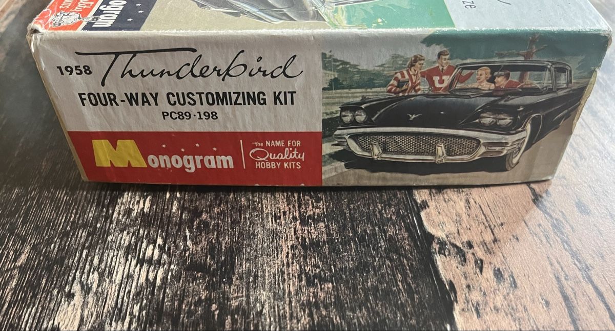 Ford Modellini d'auto: Karton von Monogram 1958 Ford Thunderbird, mit Ersatzteile – Difettoso da Niederhünigen venduto da Auschra 5