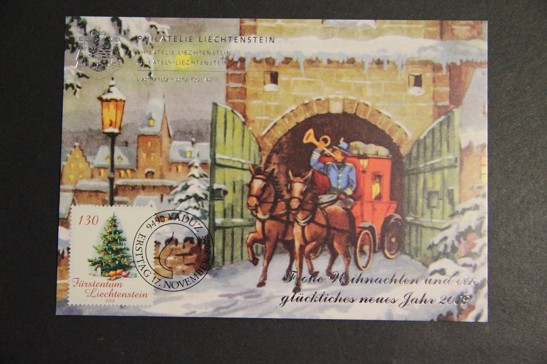 Tous les timbres: Liechtenstein 2008 - Weihnachtskarte Philatelie FL – Neuf (Voir description) à Jona par Southafrica07