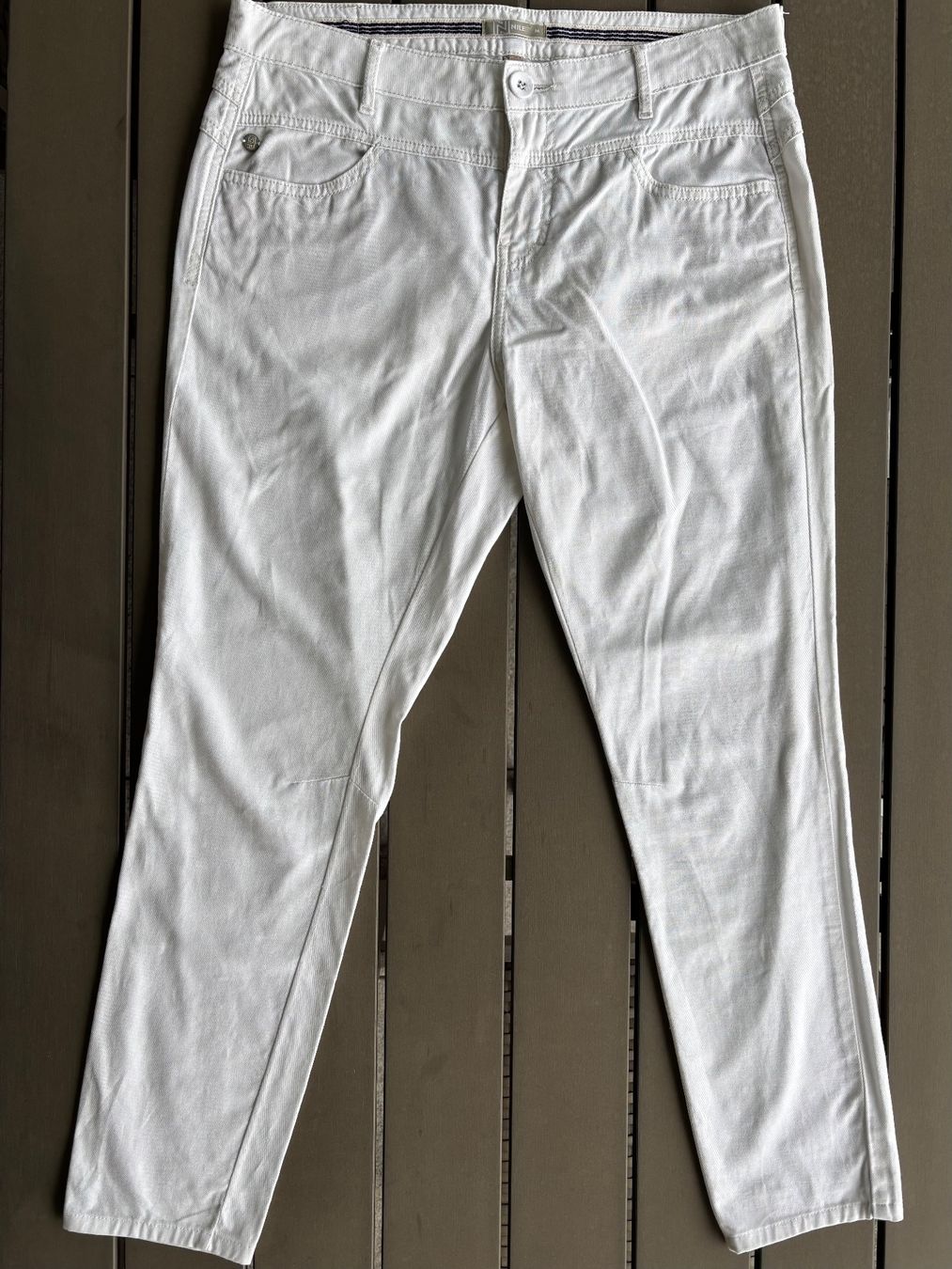 Nile Pantaloni: Nile Sommerhose, Gr. M, weiss – Nuovo (secondo la descrizione) da Ebnat-Kappel venduto da Molton