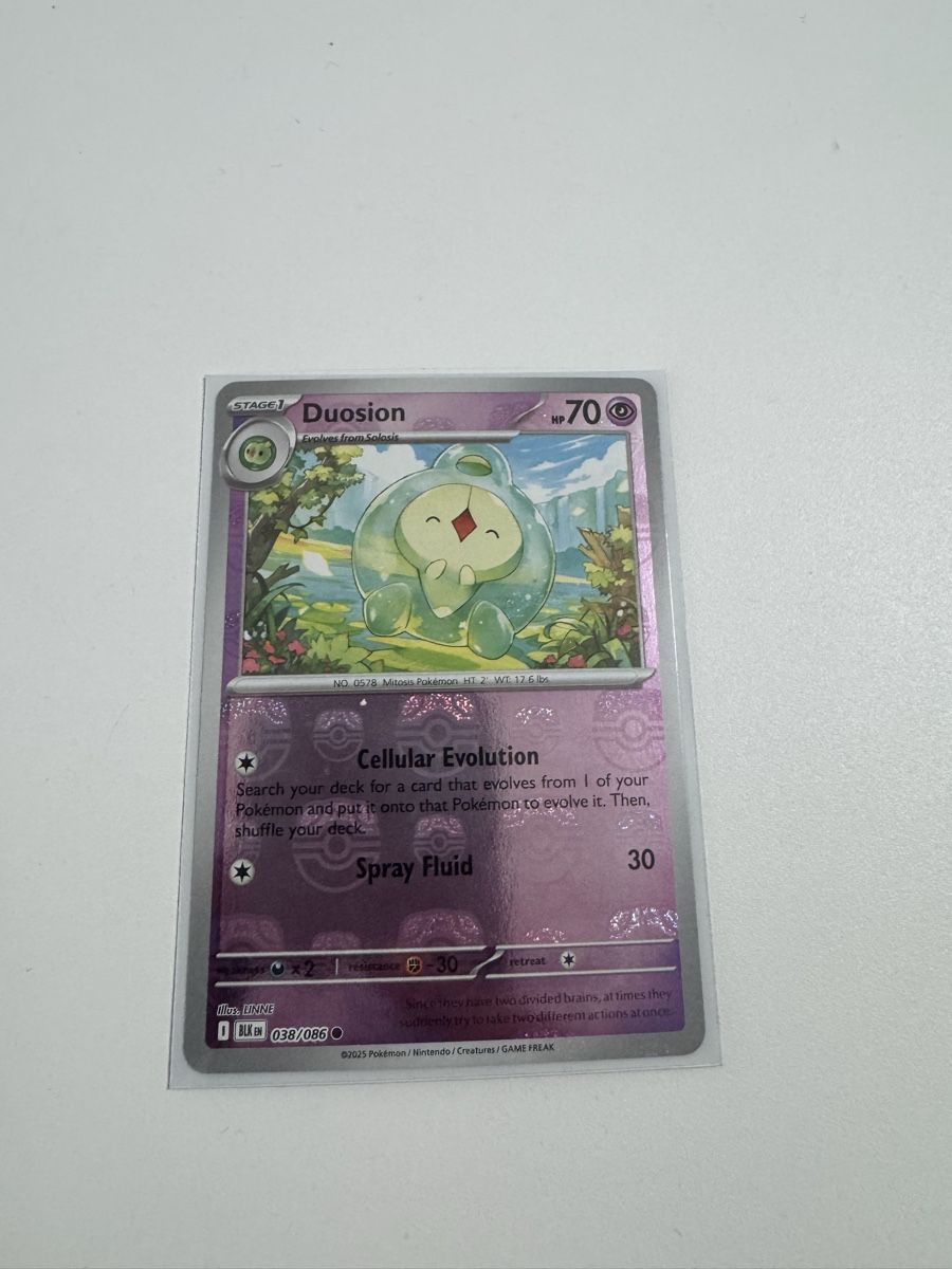 Pokémon Carte collezionabili: Duosion Pokemon BLK 038/086 Master Ball – Nuovo (secondo la descrizione) da Winterthur venduto da hershanking
