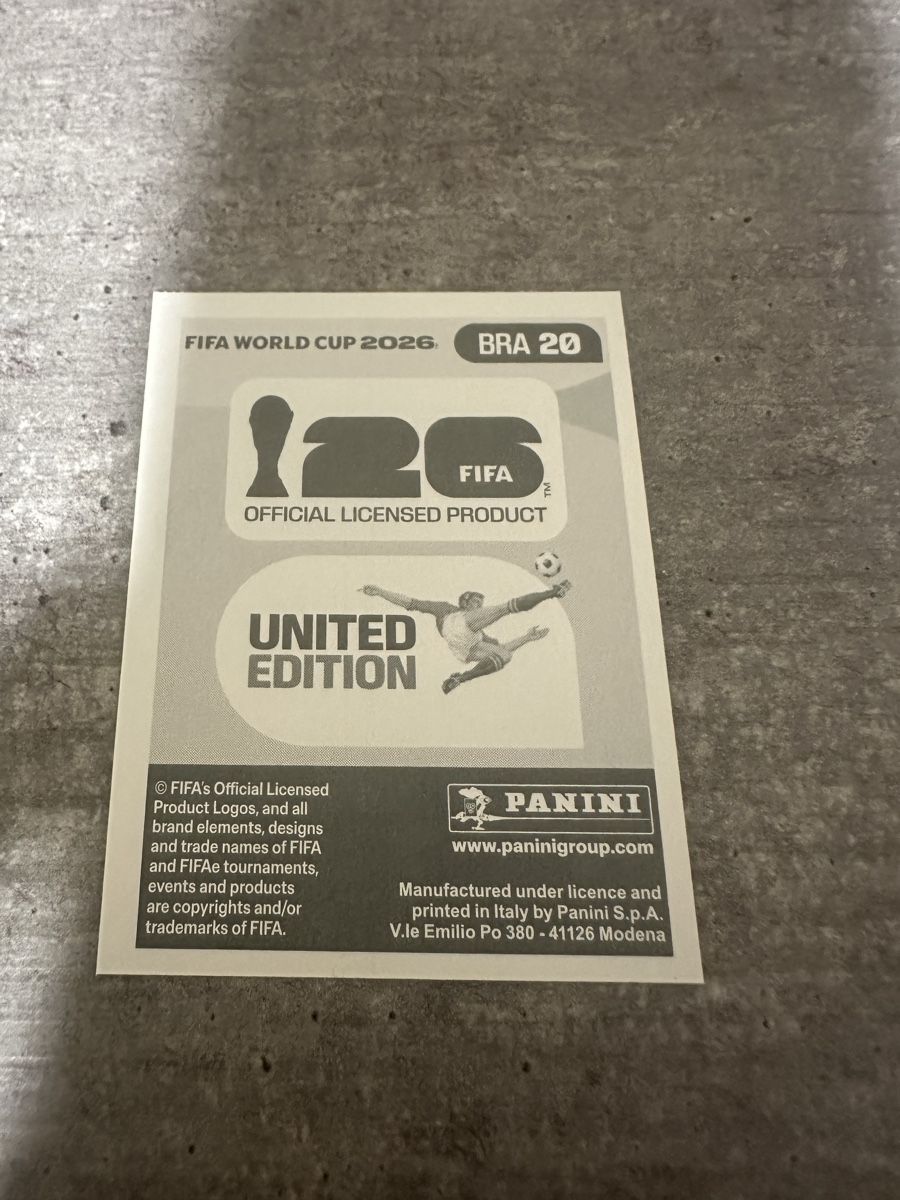 Panini Carte collezionabili: BRA 20 , FIFA WORLD CUP 2026 PANINI – Nuovo (secondo la descrizione) da Frauenfeld venduto da 1PegPeg1 1
