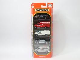 Matchbox 5er Set Ford Police International Ambulanz F-150