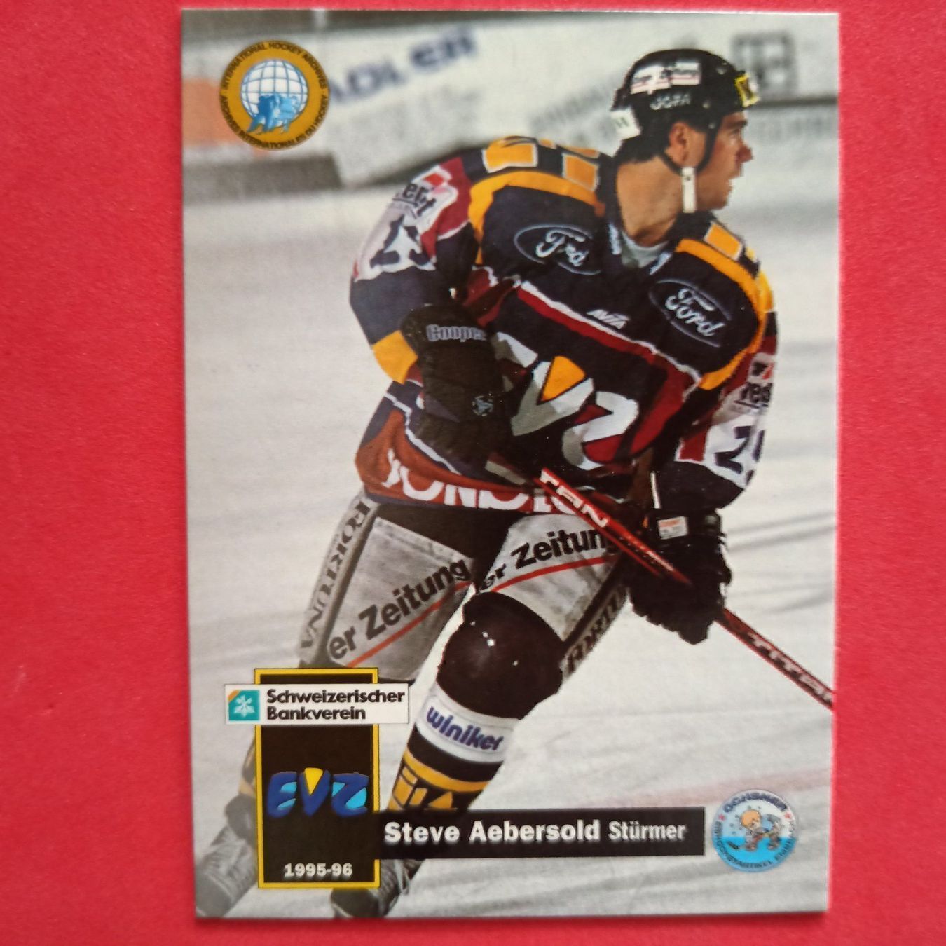Carte collezionabili: Steve Aebersolf - EVZ CARD - 1995/96 – Usato da Dübendorf venduto da kb86_MOVIE