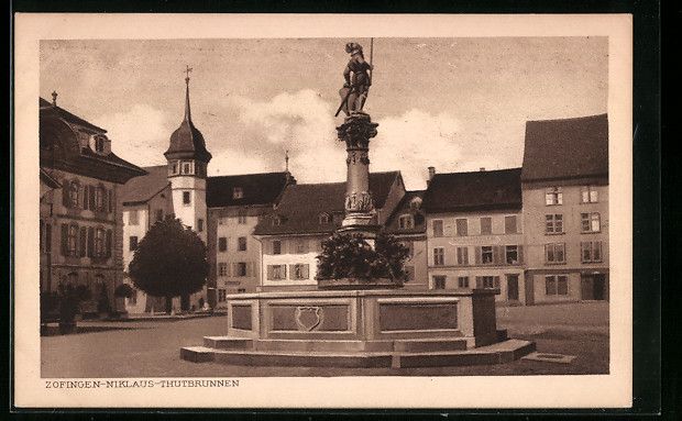 Ansichtskarten: Zofingen, Blick auf den Niklaus-Thutbrun – Gebraucht aus Berlin von bartko-reher