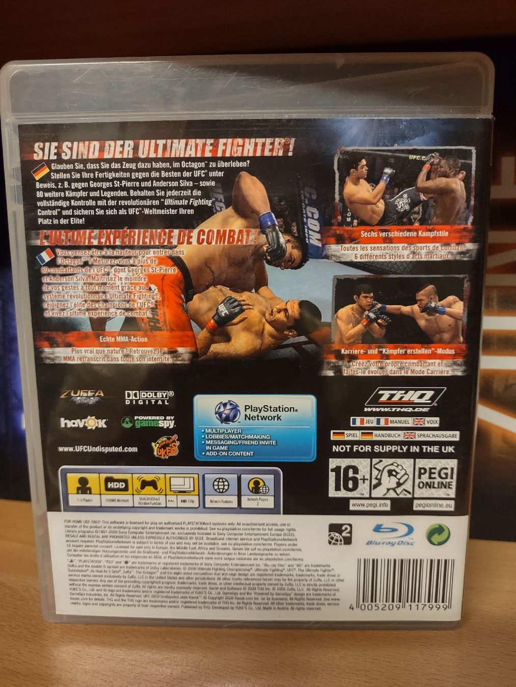 Sony Spiele: UFC Undisputed 2009 PS3 - Jeu de combat ultime! – Gebraucht aus fribourg von GameSpot 1