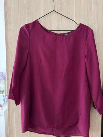 Damen Bluse Manguun bordeaux langarm Gr. 36