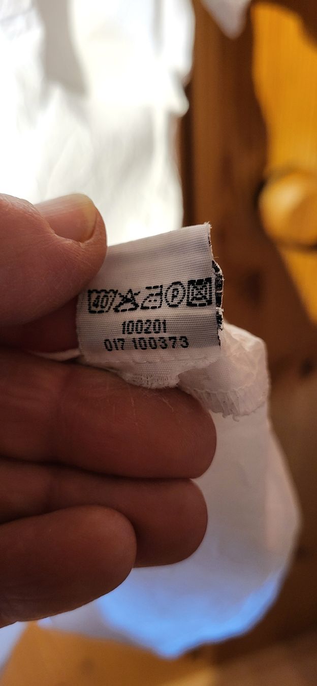 Camicie: Herrenhemd Kurzarm mit Stuktur weiss Gr. L – Usato da Schweizersholz venduto da fuchs06 6