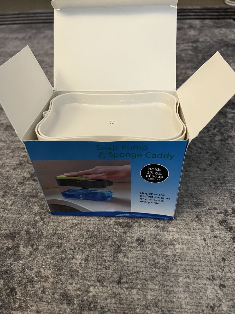 Seifenschalen: Seifenspender & Schwammhalter Neu OVP – Neu und originalverpackt aus Siebnen von toshi123