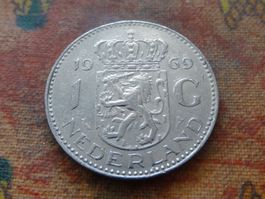 PAYS-BAS  Nederland  1  Gulden  1969  (Z)