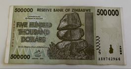 Zimbabwe 500‘000 Dollars 2008