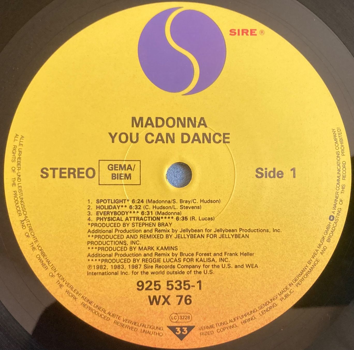 Schallplatten: MADONNA - YOU CAN DANCE – Gebraucht aus Poliez-Pittet von Newtown-Records 2