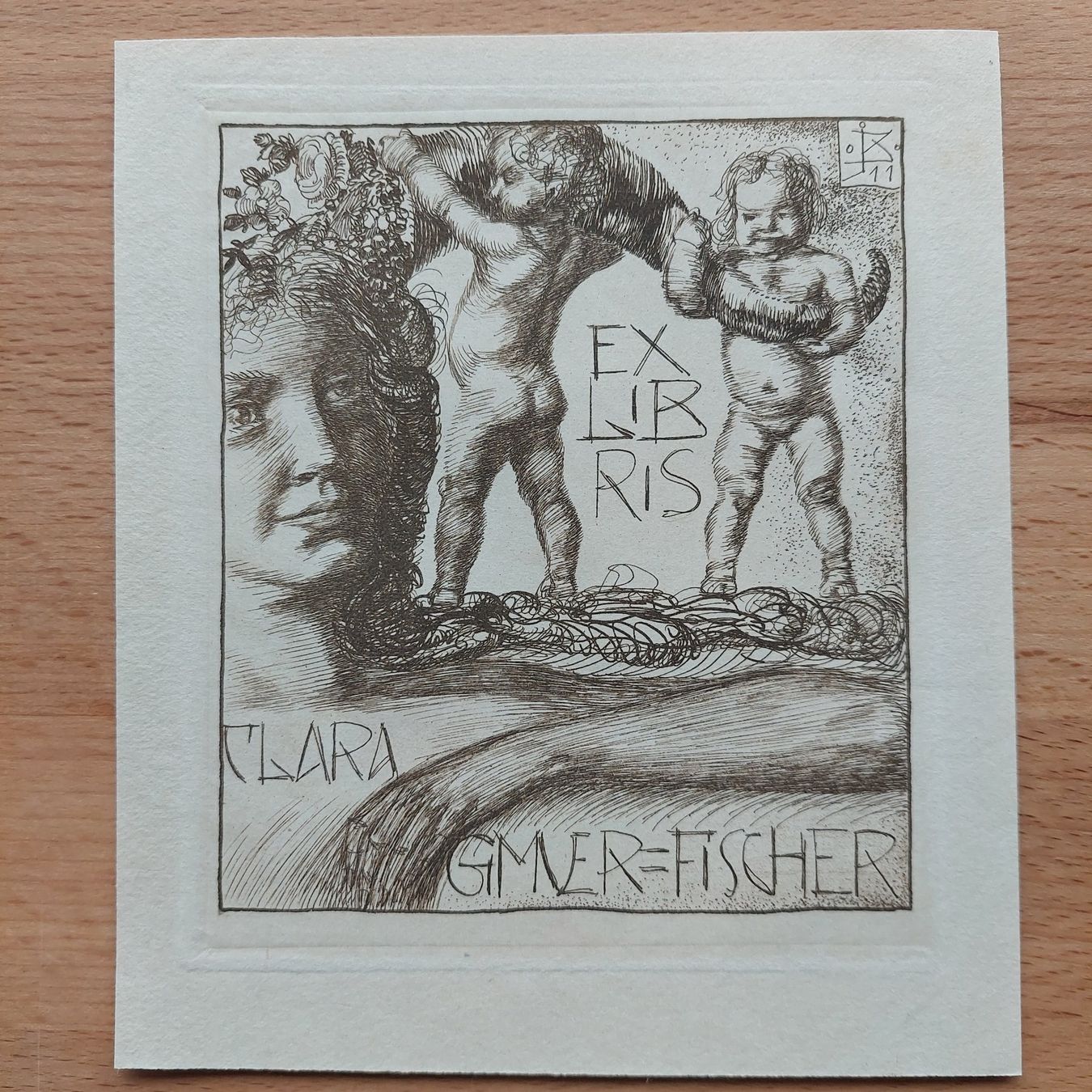 Gemälde: Exlibris Johan Michael Bossard - Original Radierung – Gebraucht aus Obfelden von Exlibris-Art