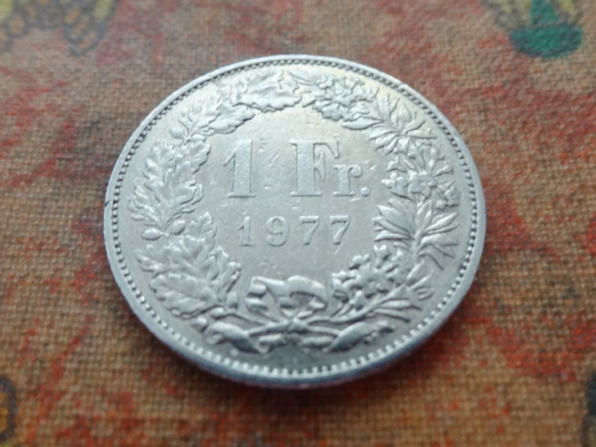 Tutti le monete: 1 Fr. 1977 – Usato da Romanel-sur-Lausanne venduto da Swift13