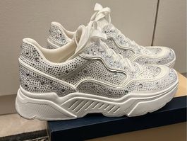 Ashton Aubry Sneakers mit Strass Weiss Grösse 41