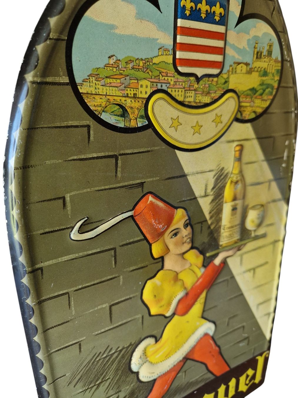 Insegne: Blechschild 1920er Brandy – Usato da Mörschwil venduto da antiksalon21 3