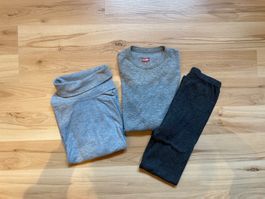 Unterwäscheset Thermohose, Thermoleibchen, Rollkragen Gr.140