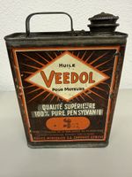 Rare et antique bidon ancien Suisse 2L Veedol Genève 🇨🇭