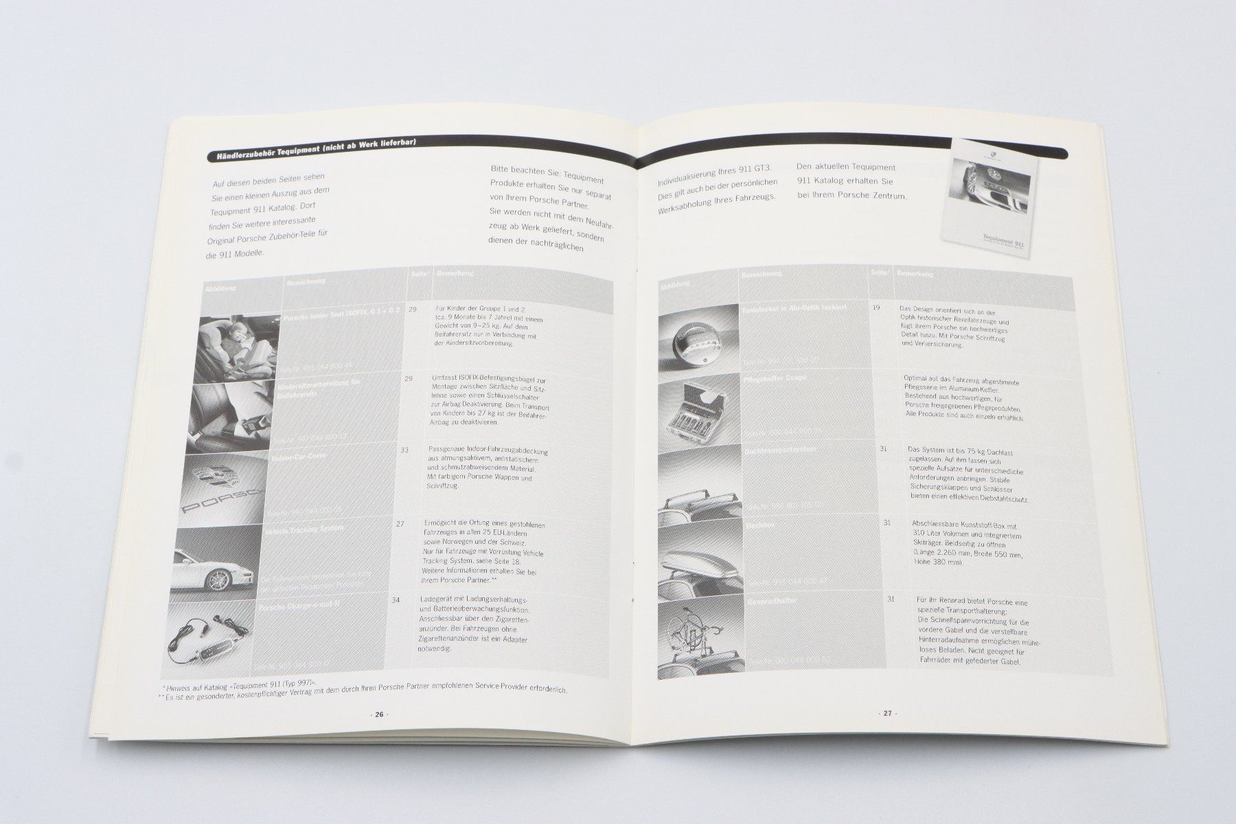 Porsche Documenti: Porsche 911 997 GT3 Technische Daten & Preise 2006 Prospekt – Usato da Bühl b.Aarberg venduto da Collectorpassions 7