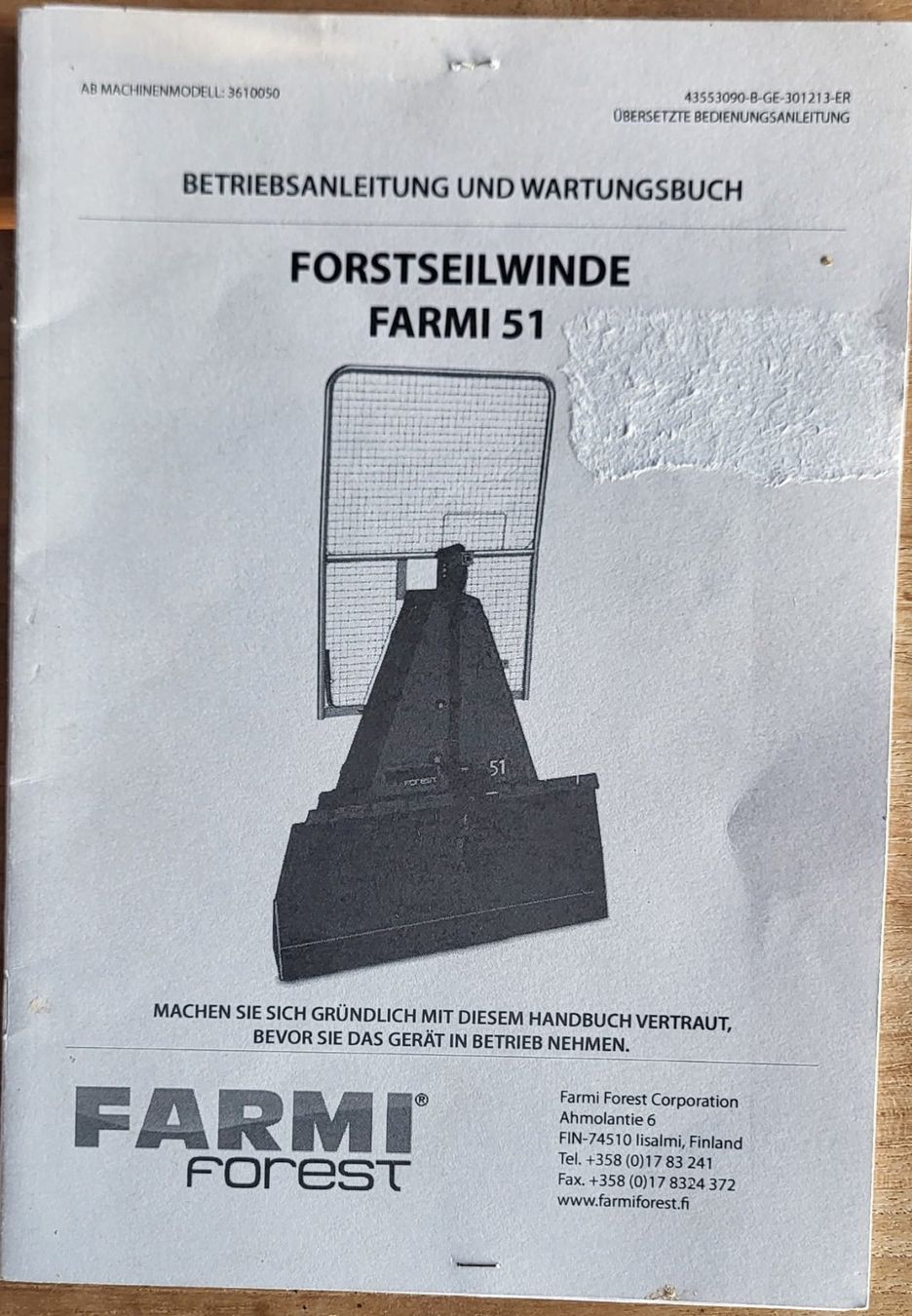 Farmi Forst Seilwinden & Rückzangen: Forstseilwinde Farmi 51 – Gebraucht aus Hohenrain von Trash_is_tresure 6