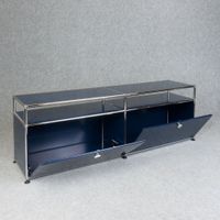 USM TV Möbel Stahlblau