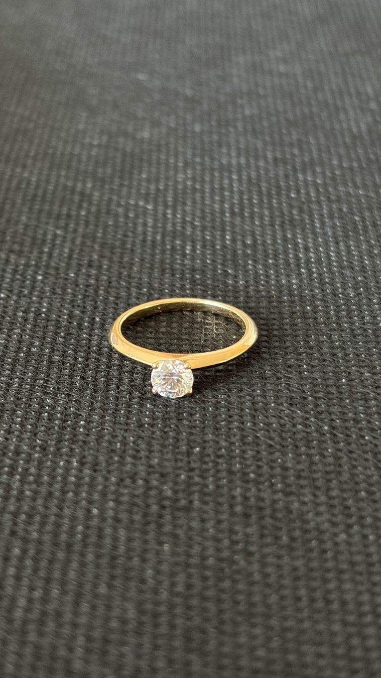 Anelli: Solitär Diamantring 18 Karat Gold 0.5ct. mit Zertificat – Usato da Sins venduto da rag68 1