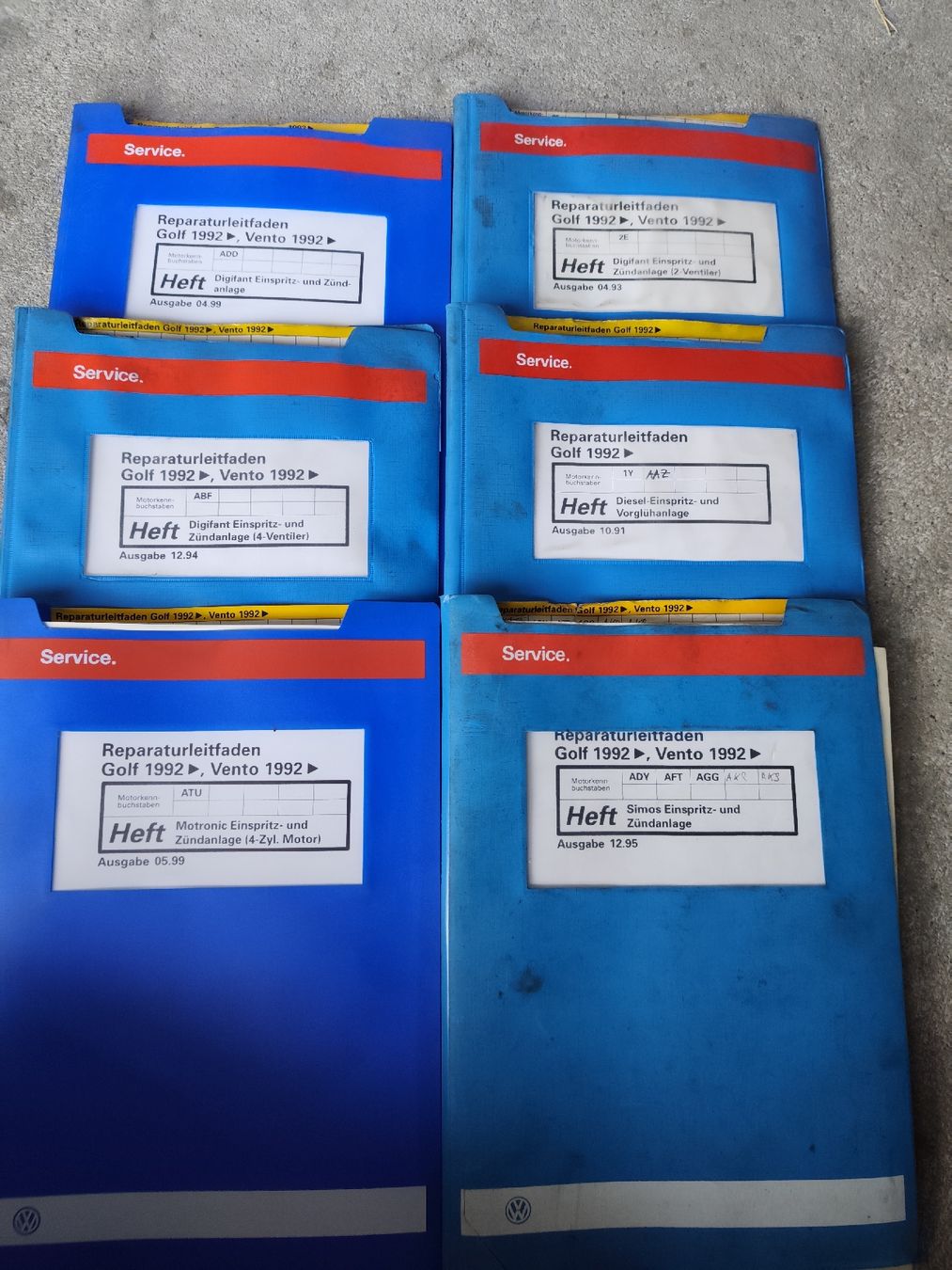 Bücher: Werkstatthandbücher VW Golf 1992/ Vento 1992 – Gebraucht aus Rebstein von andi322 3