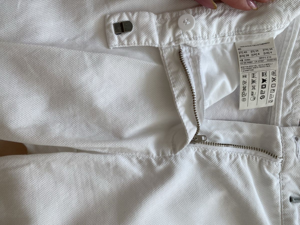 Benetton Hosen: Trousers Benetton white 36 – Neu (gemäss Beschreibung) aus Basel von dar_ch4051 4