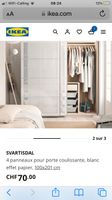 4 panneaux portes coulissantes Ikea