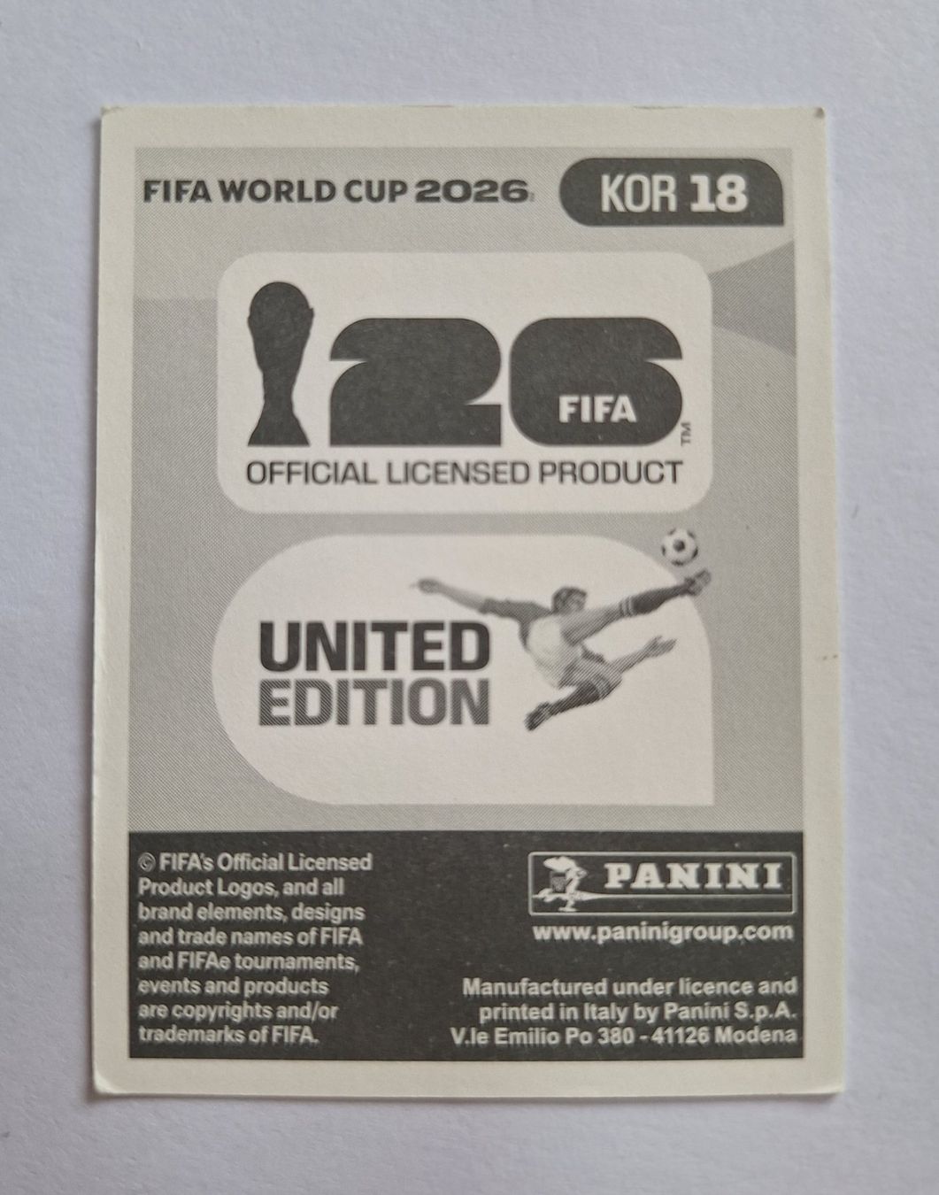 Panini Sammelbilder & Trading cards: Panini Heungmin Son KOR 18 – Neu (gemäss Beschreibung) aus Romanens von Crocette 1