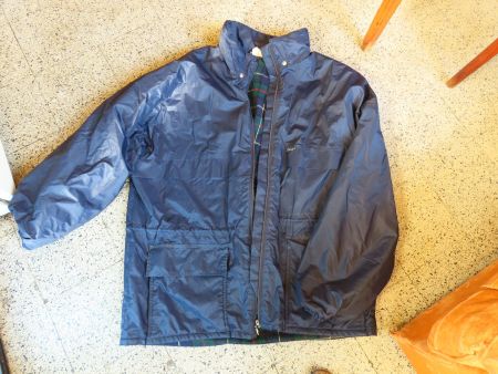 Joli K-Way vintage XL bleu navy doublure intérieur