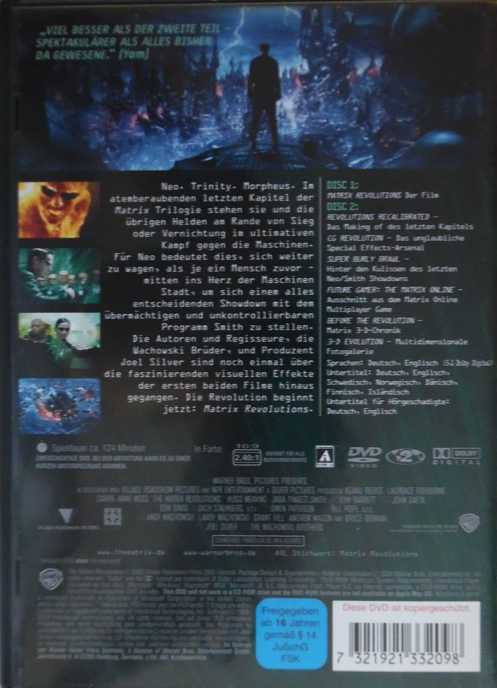 Tous les DVDs: Matrix Revolutions – D'occasion à Bellinzona par Luna093 2