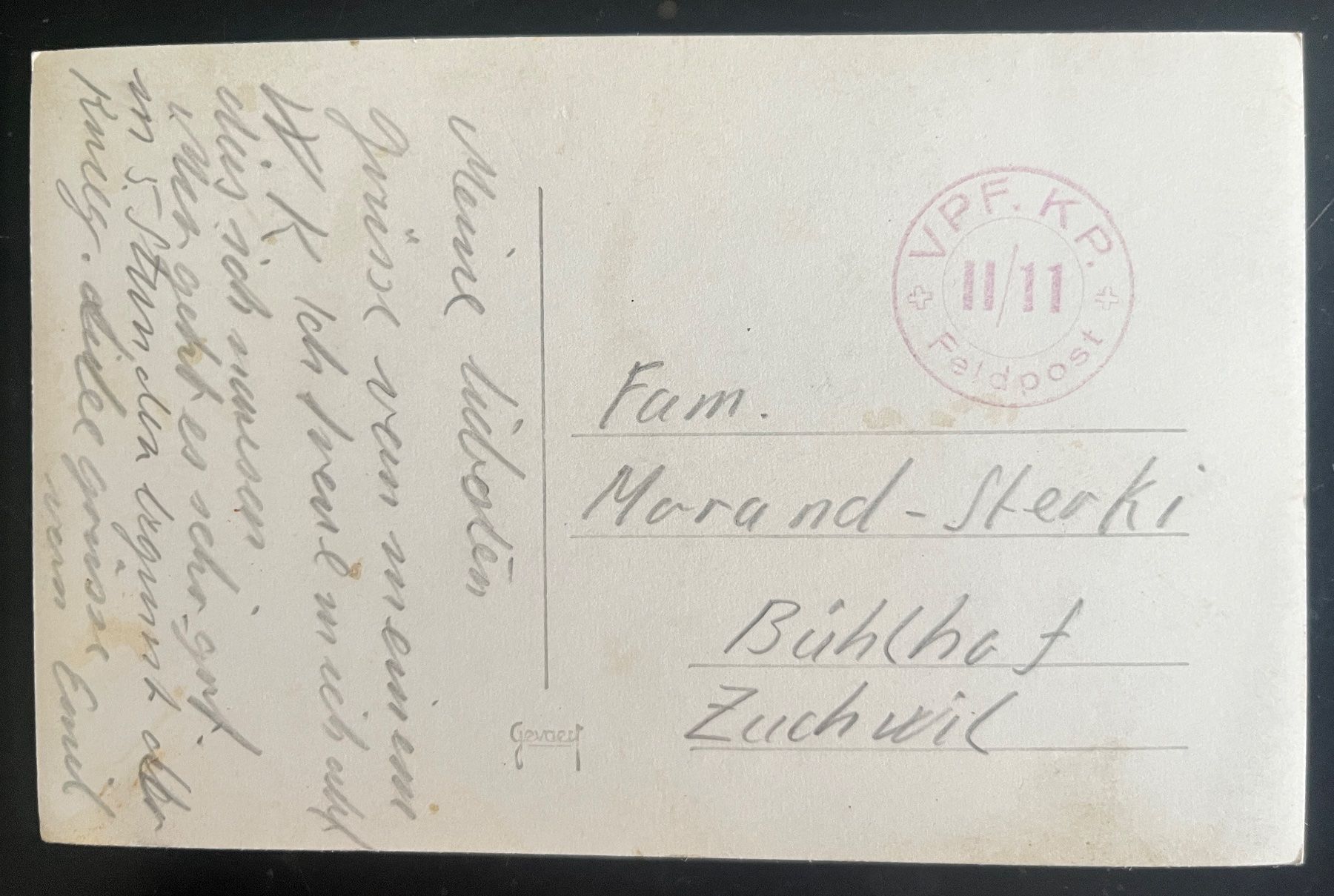 Cartoline postali: AK Düdingen Feldpost – Usato da Biberist venduto da Edelfloh 1