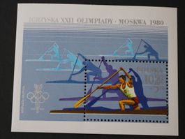 POLEN 1980 OLYMPISCHE SPIELE BLOCK 81 **