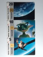 Swiss Telecom Taxcard 3er Set Weltraum