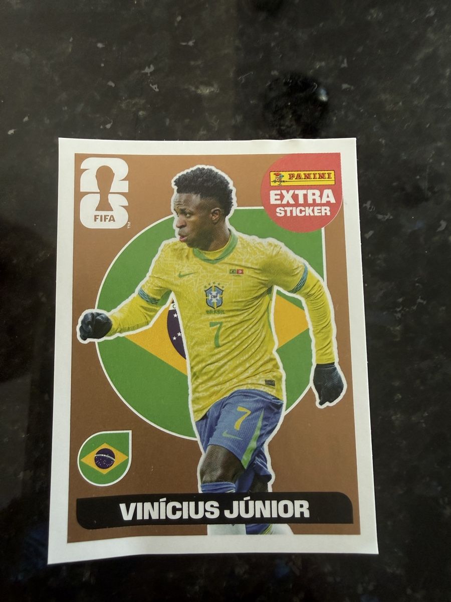 Panini Carte collezionabili: Vinicius Junior extra Sticker in Gold – Nuovo (secondo la descrizione) da Rietheim venduto da N_Rohr