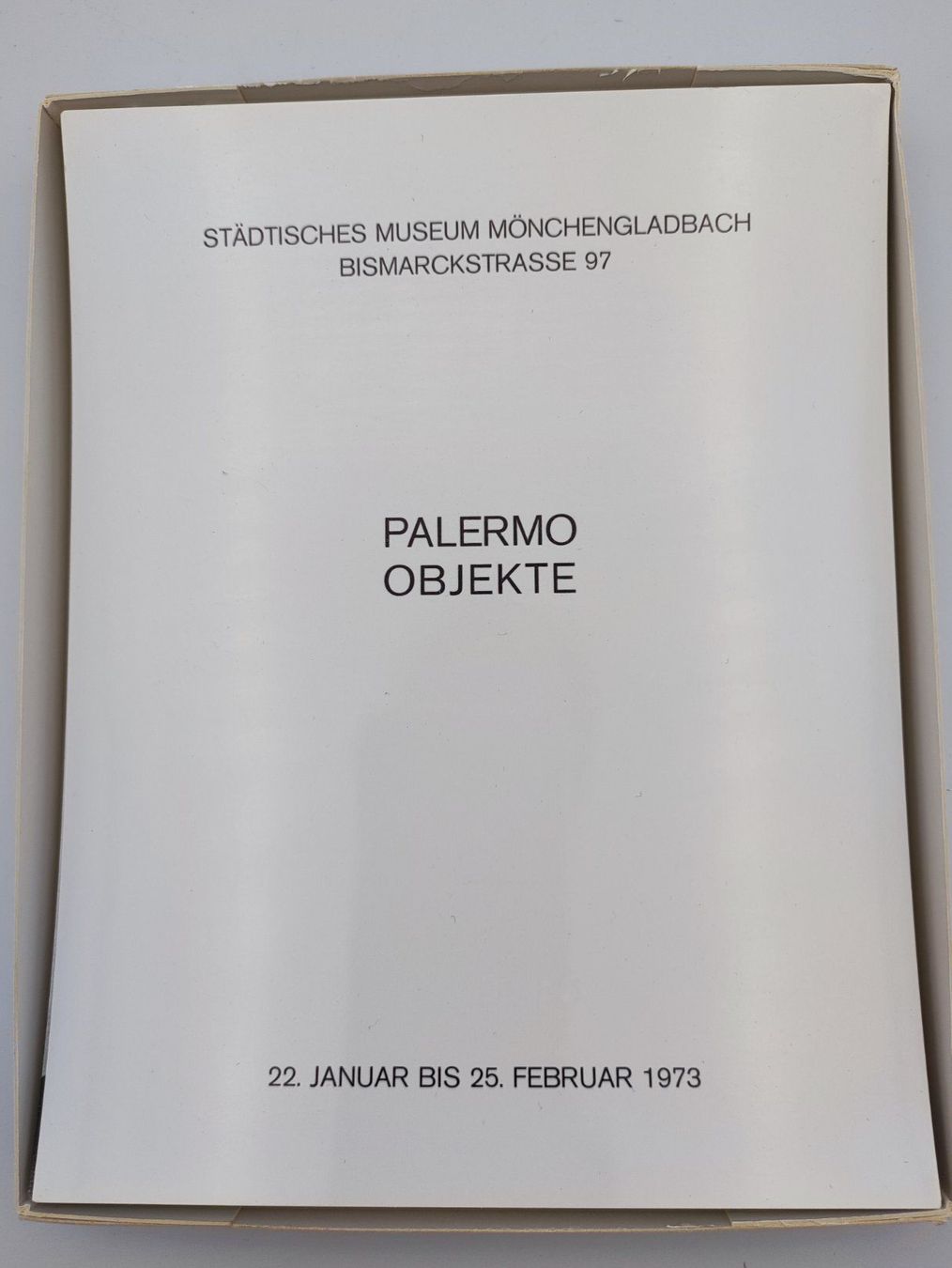 Libri: BLINKY PALERMO - OBJEKTE - 1973 – Usato da Goldach venduto da Gaip 9