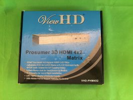 ViewHD HDMI Matrix VHD-PHM4X2 4x2 3D 1080p neuwertig